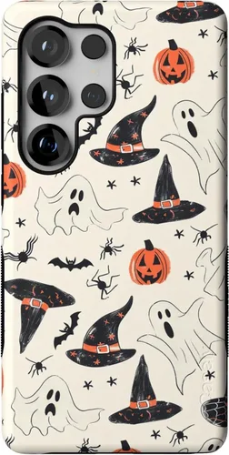 Vista 447 de Casely Funda para Galaxy S9 Postura de cadáver Yoga de esqueleto Diseño protector delgado esencial de doble capa