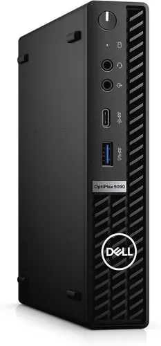 Vista 5 de Dell Optiplex 5090 Micro Desktop Core i5-10500T - Disco duro SSD de 512 GB - 16 GB RAM 6 núcleos @ 3.8 GHz Win 11 Pro Negro (renovado)