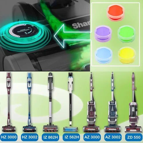 Vista 3 de Cartuchos de repuesto neutralizadores de olores compatibles con Shark ZU102 LA702 AZ3002 AZ4002 AZ3000 HZ3000 HZ3002 IZ862H IZ562H ZD550 Stratos