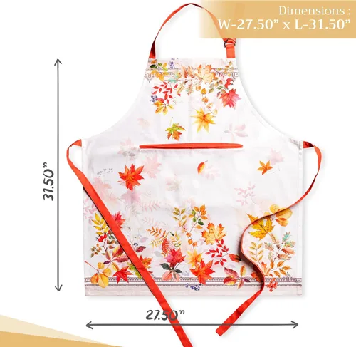 Vista 370 de Maison d' Hermine Delantales para mujer con bolsillo, 100% algodón (27.50 x 31.50 pulgadas)