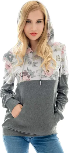 Vista 10 de Bearsland - Suéter de lactancia para mujer, con capucha y bolsillos, para maternidad Verde Armada (ArmyGreen)