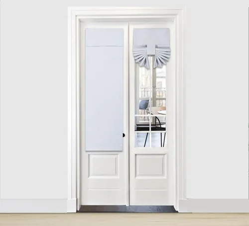 Vista 37 de PI Cortina Opaca para Puerta, Sombra de Privacidad que se Ata con Aislamiento Térmico, Cortina de Puerta Pequeña para Aula/Puerta Corredera/Puerta