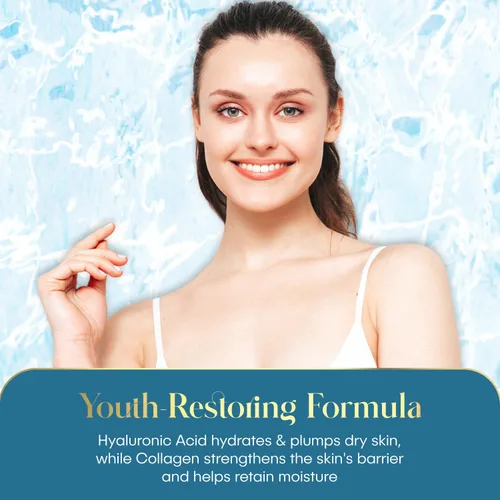 Vista 3 de Suero reductor de arrugas de ácido hialurónico y colágeno, hidratación profunda, rellena y suaviza la piel, probado por dermatólogos, belleza