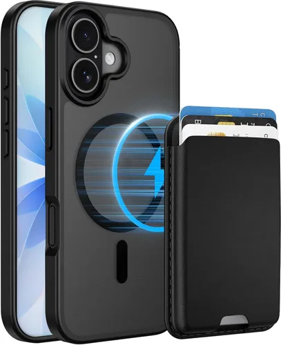 Vista 89 de Funda magnética para iPhone 12 Pro Max, cartera magnética desmontable con soporte para tarjetas, [compatible con MagSafe] grado militar, a prueba