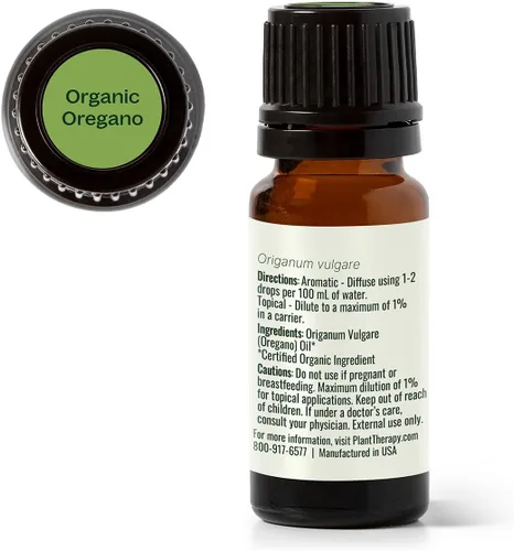 Vista 8 de Aceite esencial de orégano orgánico Plant Therapy, certificado USDA