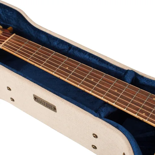 Vista 9 de Gator Cases Journeyman Series Deluxe Wood Case for Resonator Style Acoustic Guitars