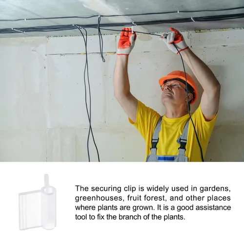 Vista 3 de Clip de injerto para ramas de plantas, [para jardín] - 0.118 in/transparente/50