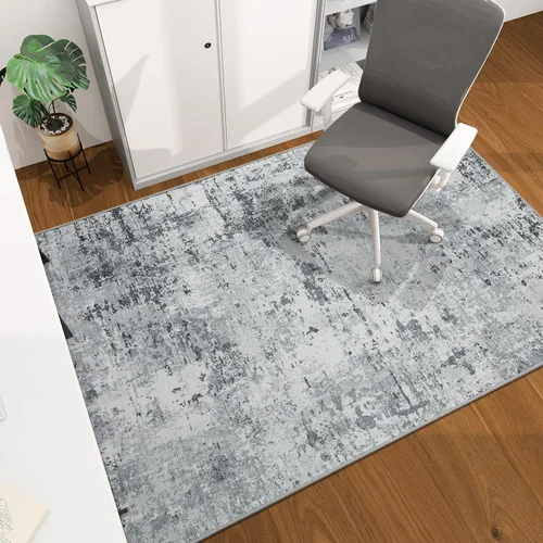 Vista 68 de Tapete para silla de oficina para suelo de madera dura, 48"x36" tapete protector de escritorio de computadora de fácil deslizamiento para silla Hoja