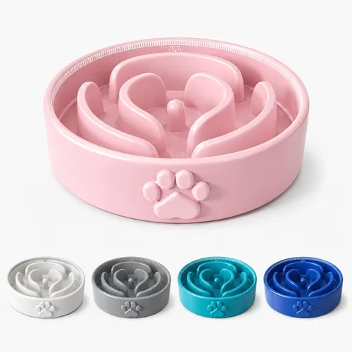 Vista 12 de Cuencos de cerámica para perros de 1.5 tazas, comedero lento para perros pequeños y medianos, apto para microondas, tazón de cerámica para mascotas
