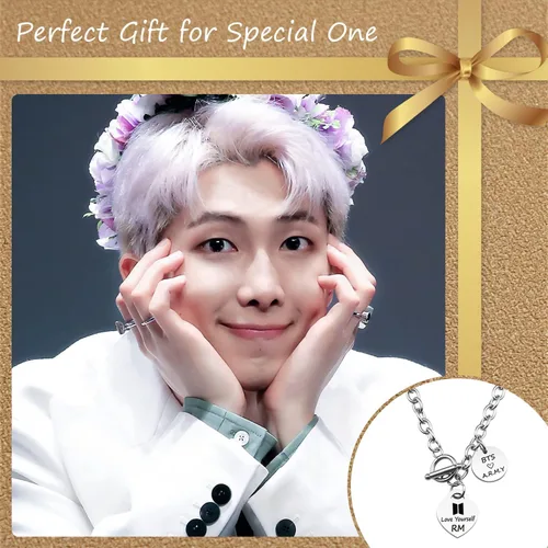 Vista 3 de ARETIS Kpop Bangtan - Collar para niños Be the best J-HOPE JIMIN JIN JK RM SUGA V Collar Bangtan Boys Lover Jewelry Gift for Bangtan Boys Fans