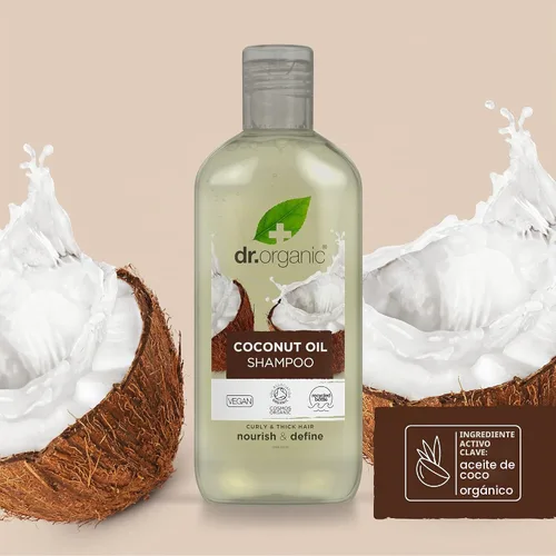 Vista 6 de Organic Doctor Champú de aceite de coco virgen orgánico, 9 onzas líquidas