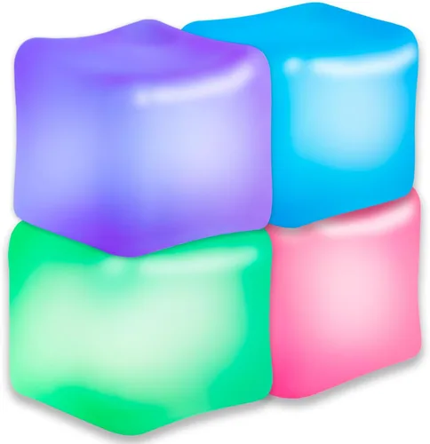 Vista 10 de 2 Cubos Antiestrés que Brillan en la Oscuridad, Fidgets para Adolescentes, Adultos, Niños, Juguete Súper Sólido Aplastable, Juguetes para Apretar
