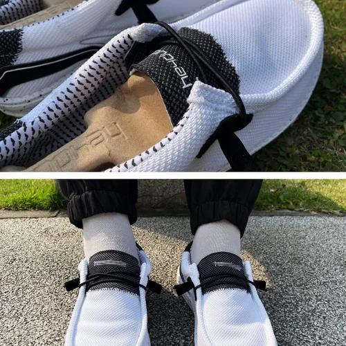 Vista 5 de Cordones elásticos de repuesto para Hey Dude - Cordones elásticos sin atar, cuerdas redondas, 2 pares
