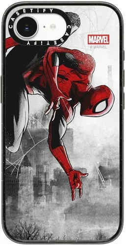 Vista 170 de CASETiFY Funda para iPhone Air, compatible con MagSafe Marvel VS CoLab Protección contra caídas de grado militar 4x de 8.2 pies Funda Capitán
