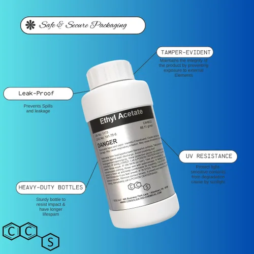 Vista 2 de Acetato de etilo premium 99.5% de pureza - 250 ml (8 Fl Oz)