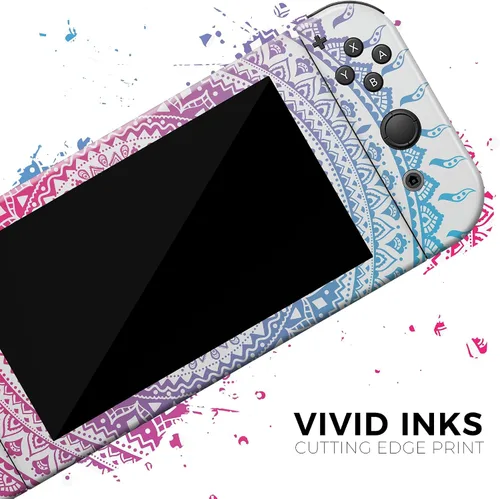 Vista 6 de Design Skinz - Compatible solo con Nintendo Switch OLED Dock - Calcomanía protectora de vinilo extraíble resistente a los arañazos - Círculo