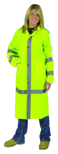 Vista 2 de Galeton, impermeable de PVC de 0.0137 pulgadas, reflectante y repelente, M, Lime, 1