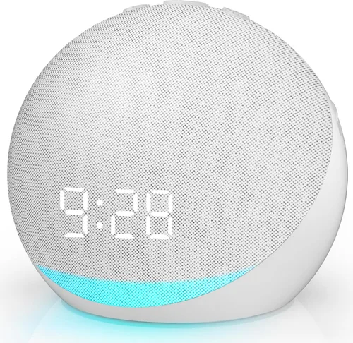 Vista 9 de Máquina de Sonido Reloj Despertador para Dormitorio: 25 Sonidos Naturales de Sueño - Máquina de Ruido Blanco para Adultos, Niños y Bebés - Suave