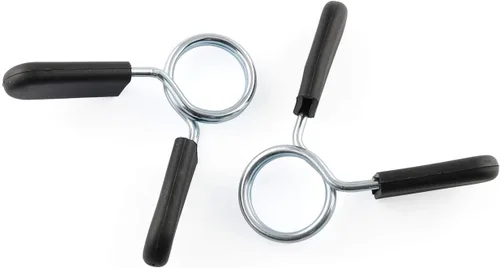 Vista 2 de E-outstanding Clip de collar de resorte, 2 unidades, estándar de 1 pulgada/0.984 in, abrazaderas de bloqueo de campana para mancuernas