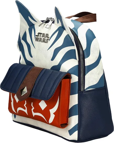 Vista 2 de Mini mochila para cosplay de Star Wars Ahsoka, Multi colorido