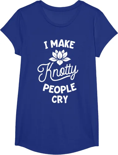 Vista 28 de Camiseta divertida de terapia de masaje I Make Knotty People Cry, Negro, S