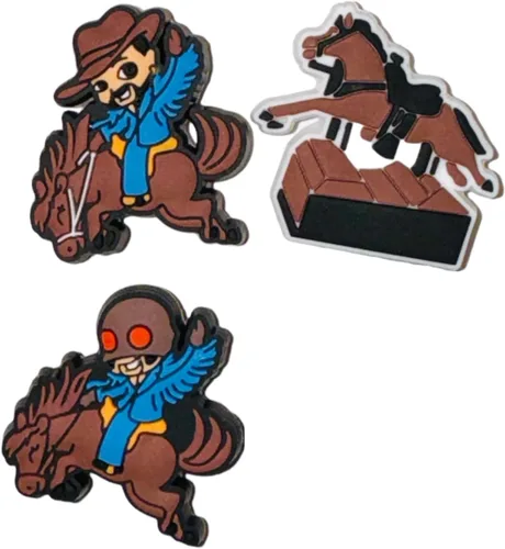 Vista 6 de 14 piezas NShoe Charm Accesorios Nadie Sabe Nuevo Álbum Zapato Clip Pack para Zuecos Latin Singer, Caucho, No es una piedra preciosa