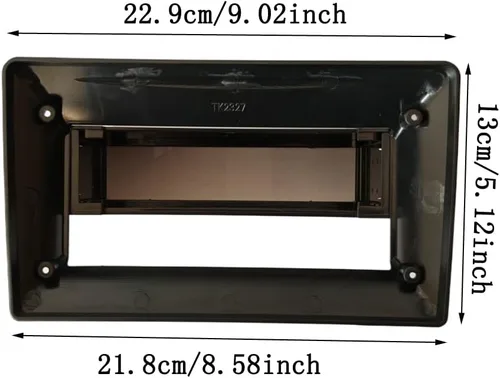 Vista 2 de 9 pulgadas universal 1 Din coche estéreo Radio Fascia pantalla táctil Autoradio coche MP5 reproductor adaptador de placa de marco 1din reemplazo