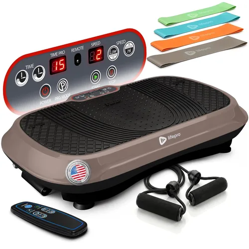 Vista 18 de Lifepro Máquina de ejercicios con placa de vibración Waver con 99 Negro