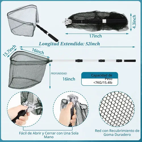 Vista 2 de Kit de herramientas de pesca Sosation de 134 piezas Equipo y accesorios de pesca Kit de alicates de pesca Herramienta de extracción de anzuelos
