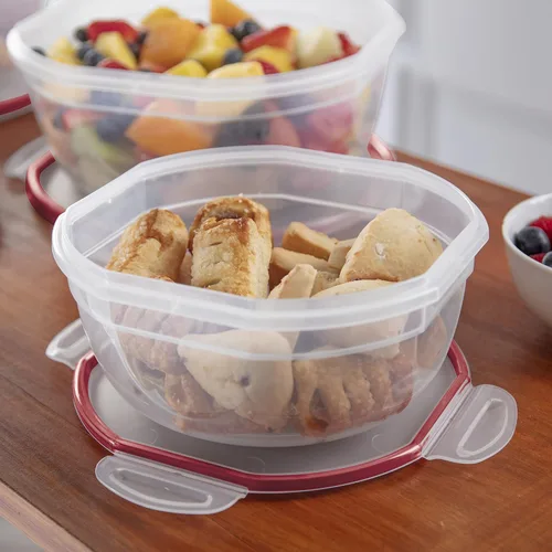 Vista 7 de Sterilite Recipiente con sello ultrasellado de 2.5 cuartos de galón, recipiente hermético para almacenamiento de alimentos, plástico, tapa