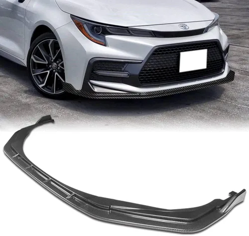 Vista 8 de Q1-TECH, borde de parachoques delantero compatible con Toyota Corolla XSE/SE 2020-2025 solamente, alerón de parachoques delantero, kit de divisor
