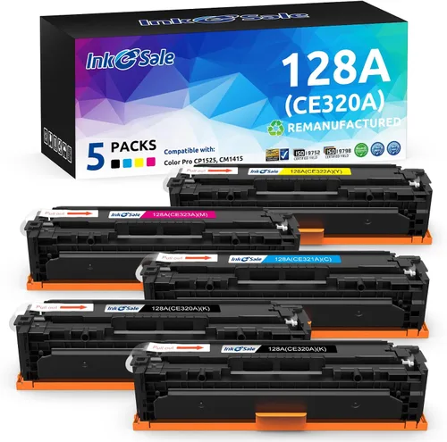 Vista 11 de INK E-SALE Cartucho de tóner remanufacturado de repuesto para HP 128A CE320A Toner Canon 116 Toner negro tinta para HP Pro Color MFP CP1525n