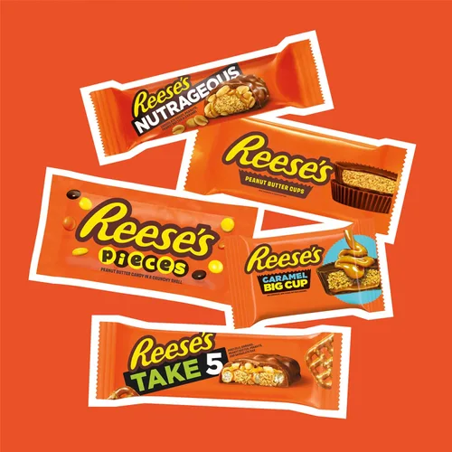 Vista 6 de REESE'S Surtido de dulces de mantequilla de maní, 27.2 onzas, 18
