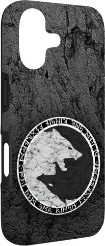 Vista 3 de Fenrir Wolf of Odin in Circle of Norse Runes Case for iPhone 17