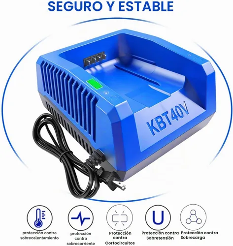 Vista 2 de DTK Reemplazo de carga rápida para cargador de batería rápido Kobalt de 40 V