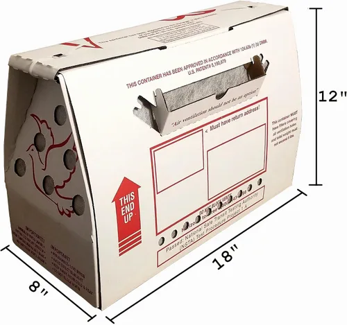 Vista 5 de Cajas de envío de pollo vivo "ventiladas" (1 paquete)