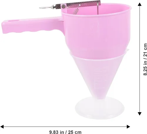 Vista 7 de Yardwe Embudo de plástico con soporte desmontable de pie