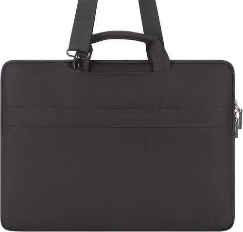 Vista 4 de DOMISO Bolsa mensajero de hombro tote para laptop de 14 pulgadas para mujeres y hombres, bolsa de computadora para viajes de negocios y trabajo