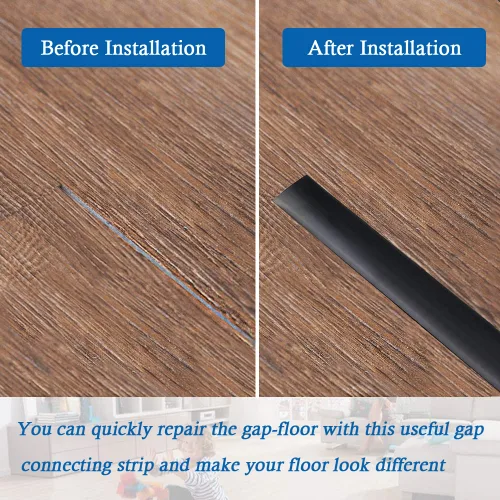 Vista 4 de FONUNO - Tira de transición de piso de vinilo autoadhesiva Peel and Stick Transition Strips for Doorway Vinyl Floor Divider Strip, Pure