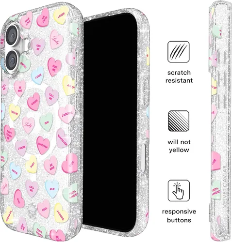 Vista 398 de VELVET CAVIAR Funda para iPhone 15, compatible con MagSafe, probada contra caídas de 10 pies, fundas protectoras de diseño, leopardo color rosa