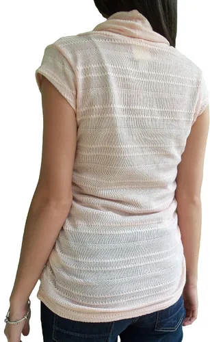 Vista 2 de Self Esteem Junior's Cowl Neck Cap Manga Blush Suéter