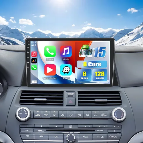 Vista 11 de Estéreo de coche 4GB+64GB para Honda Accord 8th 2008-2013 con Carplay inalámbrico Android Auto, Android 13 10.1 'HD pantalla táctil Bluetooth-5.0