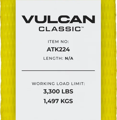 Vista 9 de VULCAN Kit completo de amarre de correa de eje con correas de trinquete de gancho a presión, amarillo clásico, incluye (4) correas de eje de 22