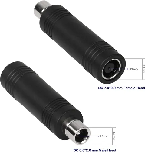 Vista 3 de FANLIDE Conectores adaptadores DC 7909 a DC 8020 compatibles con Jackery Explorer Series 1500 2000, conector de 0.315 in para panel solar, estación