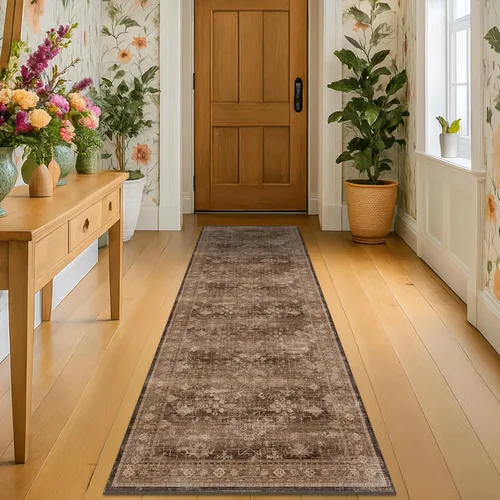 Vista 41 de Hazo Haus – Alfombra pequeña para entrada, cocina o baño, antideslizante con base de goma, resistente a las manchas y a la decoloración, diseño