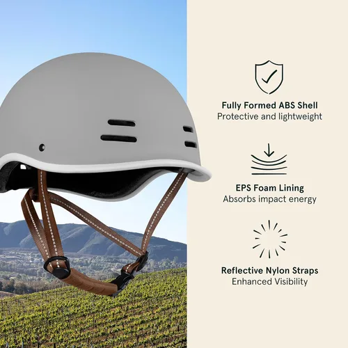 Vista 2 de Retrospec Remi - Casco de bicicleta para adultos para hombres y mujeres, casco de bicicleta para desplazamientos, ciclismo de carretera, patinaje