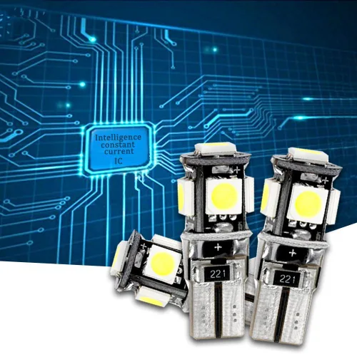 Vista 2 de Coche Led Bombilla Interior para 206 207 Reemplazo Coche Dome Bombilla Kit 2 unids Blanco
