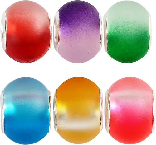 Vista 10 de RUBYCA 30 cuentas de cristal de Murano abstracto a granel para pulseras europeas para hacer joyas de bricolaje