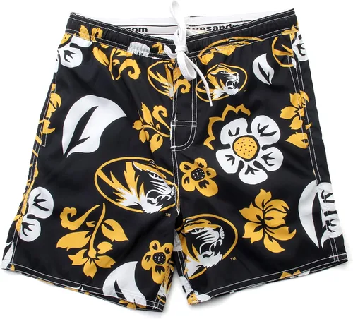 Vista 25 de Wes and Willy NCAA Traje de baño floral para hombre