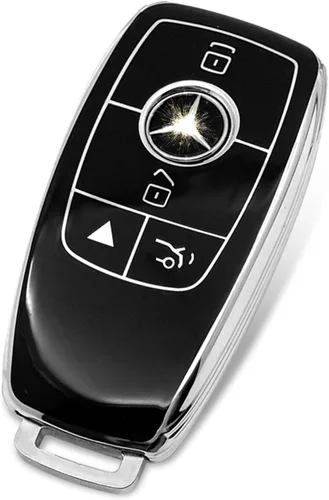 Vista 21 de Funda de llave de TPU suave avanzada es compatible con Mercedes Benz 2024-2025 E 2023-2025 SL CLE GLC 2022-2025 EQE EQS S C Series llave